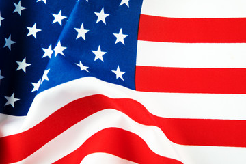 american flag isolated on white background