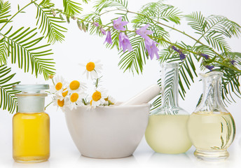 Natural remedies, aromatherapy - bottle.