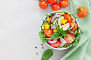 Healthy vegetable greek salad