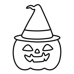 trick or treat - happy halloween line style