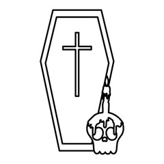 trick or treat - happy halloween line image