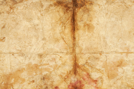 Scary antique paper background
