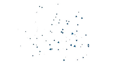 Light BLUE vector background with triangles. Triangles on abstract background with colorful gradient. Smart design for your business advert.