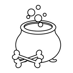 trick or treat - happy halloween line style