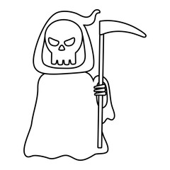 trick or treat - happy halloween line style