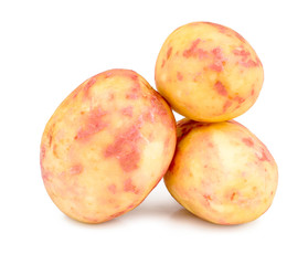 Potatoes isolated on white background