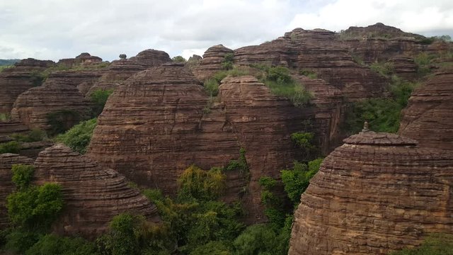 Pan from the Sindou peaks in Burkina Faso
