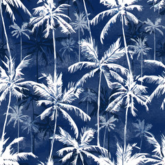 fond de plage de palmiers
