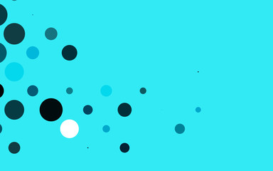 Light BLUE vector background with bubbles. Illustration with set of shining colorful abstract circles. Design for posters, banners.