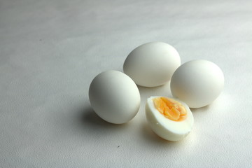 egg rests upon table