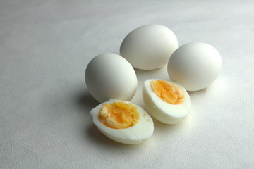 egg rests upon table