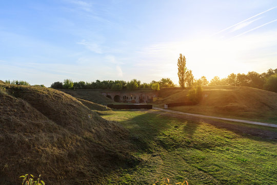 destroyed The East Fort of the Brest Fortress was the last center of defense of the Brest Fortress, where a 1800kg bomb was dropped.