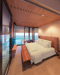 Sea view swimming pool