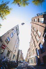 Naklejka premium Amsterdam Fahrrad Stadt Europa Land Niederlande Reisen Travel Essen