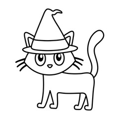 trick or treat - happy halloween line style