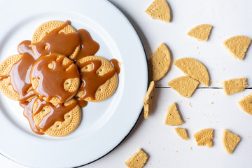 Sweet caramelized goat milk called 