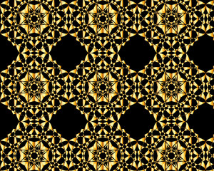 Abstract black and gold gradient for background