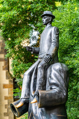 Naklejka premium Franz Kafka Monument on Prague in Czech Republic.