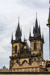 Naklejka na ściany i meble Our Lady before Tyn Prague in Czech Republic.