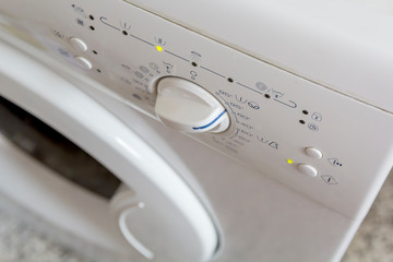 Washing machine in action