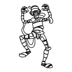 Halloween mummy vector design icon