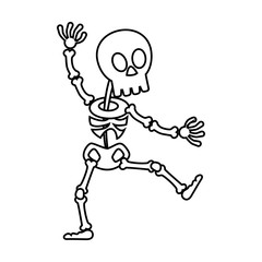 trick or treat - happy halloween line style