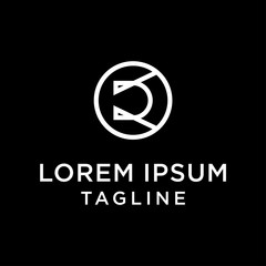 initial letter logo OD, DO logo template