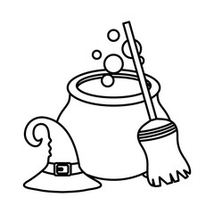 trick or treat - happy halloween line style