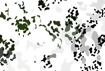 Light Green vector backdrop with abstract shapes.