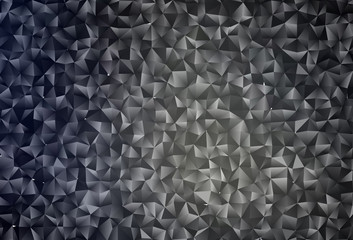 Fototapeta premium Dark Black vector polygonal template.