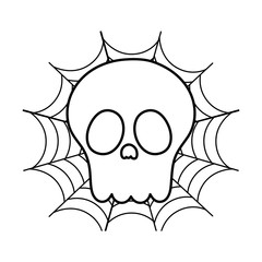 trick or treat - happy halloween line image