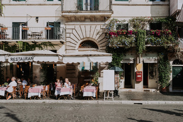 Piazza Navona in Rome, Italy. Rome architecture and landmark, Rome cityscape