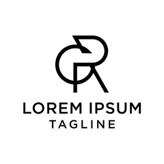 initial letter logo RG, GR logo template 