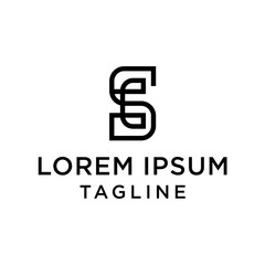 initial letter logo SC, CS, logo template