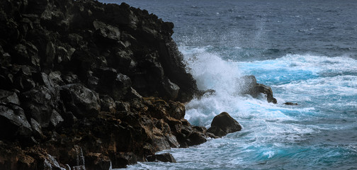 Crashing waves, Hawaii