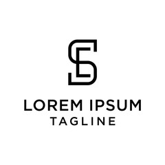 initial letter logo SE, ES, logo template