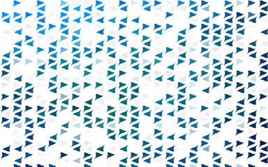 Light BLUE vector background with triangles. Decorative design in abstract style with triangles. Best design for your ad, poster, banner.