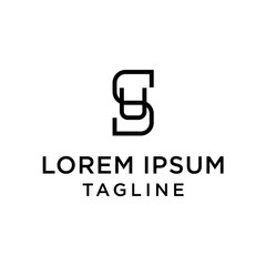 initial letter logo SU, SU logo template