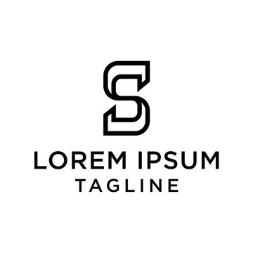 initial letter logo SS, SS, logo template 