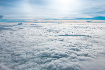 Blue sky with white clouds