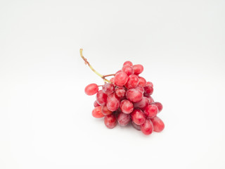 Ripe sweet grapes isolated on background