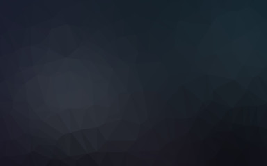 Fototapeta premium Dark BLUE vector shining triangular template. Shining illustration, which consist of triangles. Template for a cell phone background.