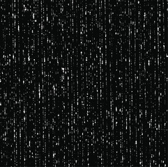 Monochrome texture composed of irregular graphic elements. Distressed uneven grunge background. Abstract vector illustration. Overlay for interesting effect and depth. Isolated on white background.