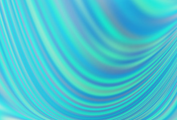 Obraz premium Light BLUE vector template with bent lines.