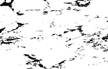 Monochrome texture composed of irregular graphic elements. Distressed uneven grunge background. Abstract vector illustration. Overlay for interesting effect and depth. Isolated on white background.