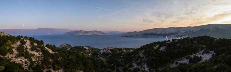 Fototapeta na wymiar panorama of islands in Croatia