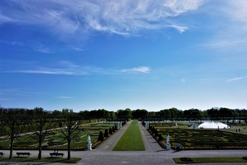 View over the Great Garden of Herrenhausen Gardens in Hanover