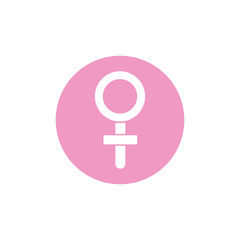 female gender sign breast cancer awareness