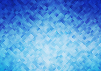 Light BLUE vector pattern in square style. Glitter abstract illustration with rectangular shapes. Pattern for commercials.