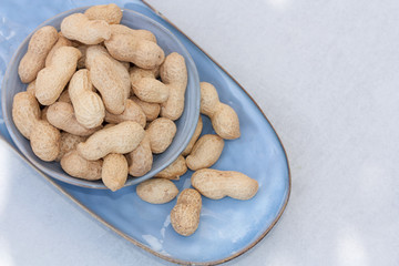 Peanuts in a bowl.